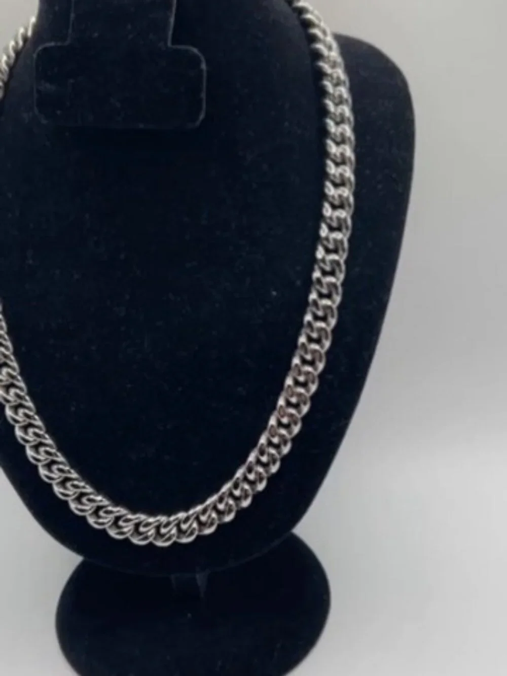 Real Silver Cuban Chain Stainless Steel Plated 10mm 24 Inch Mens Durable Solid